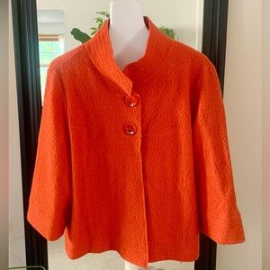 SANDRO Orange Wool Jacket